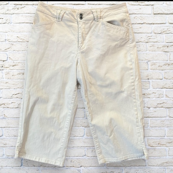 Coldwater Creek Capri / Skimmer Pants Size 10 Off White - Picture 1 of 7
